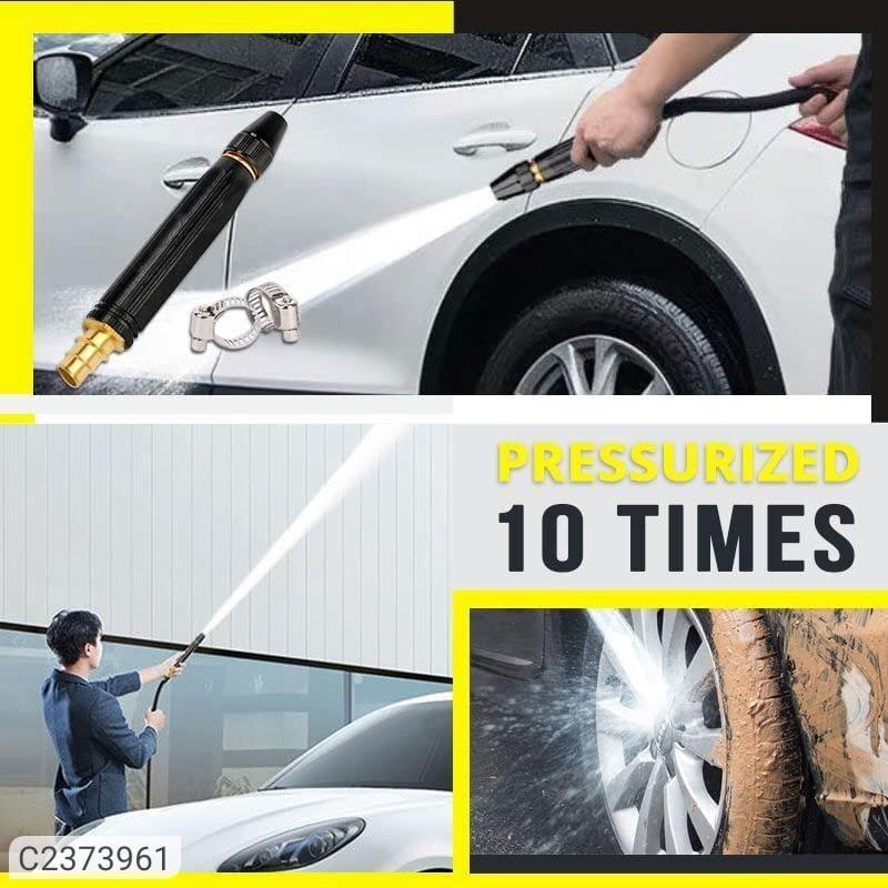 Portable High Pressure Washing Water Nozzle (Black) - NovaMart