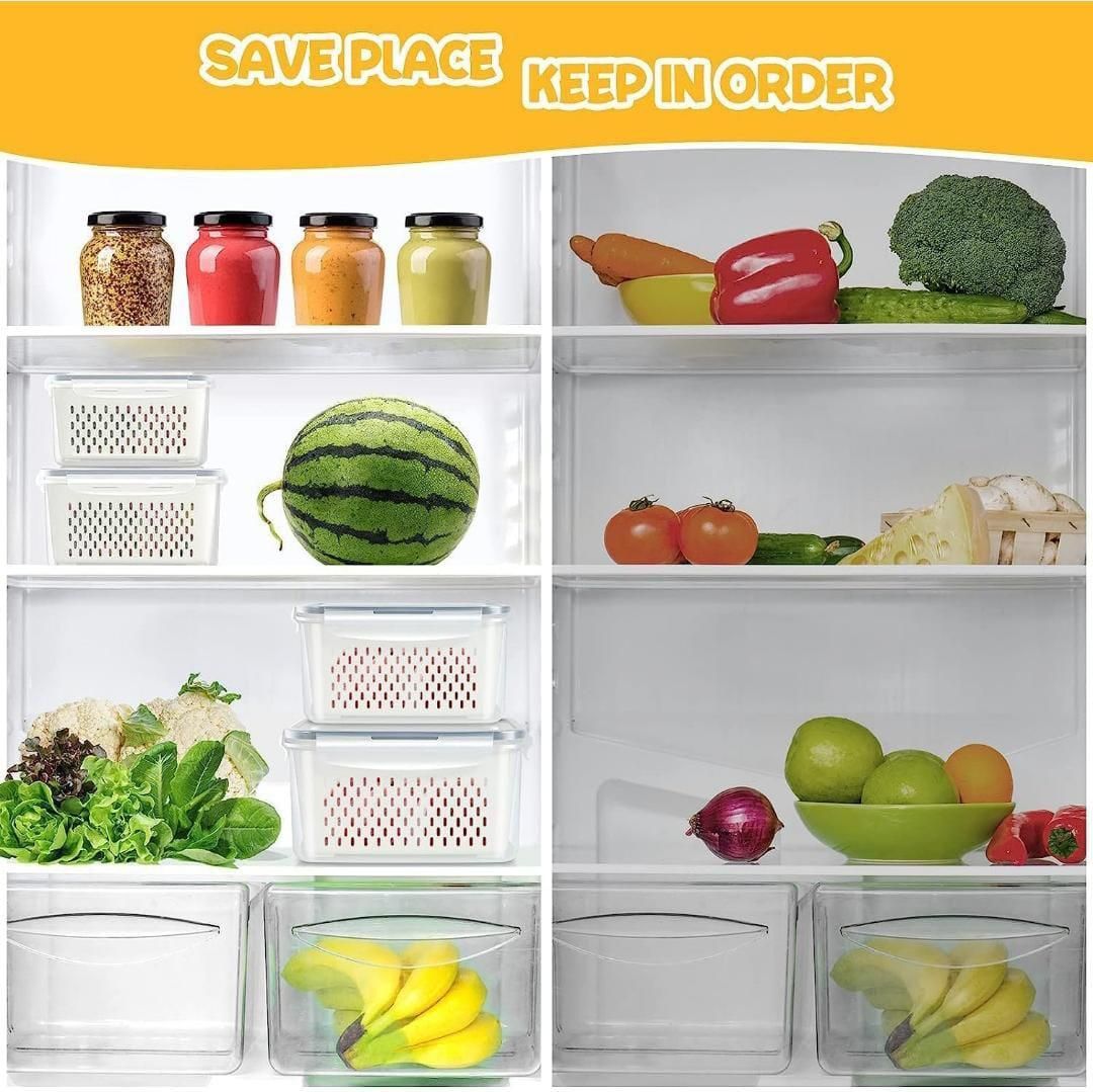 Kitchen Food Storage Containers Set (Pack of 2) - NovaMart