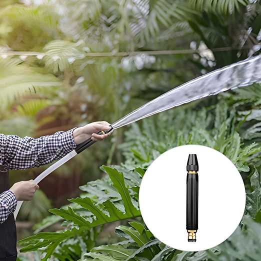 Portable High Pressure Washing Water Nozzle (Black) - NovaMart