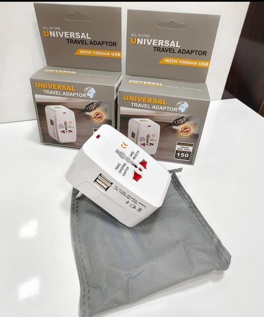 Worldwide Travel Adapter with Built in Dual USB Charger Ports - NovaMart