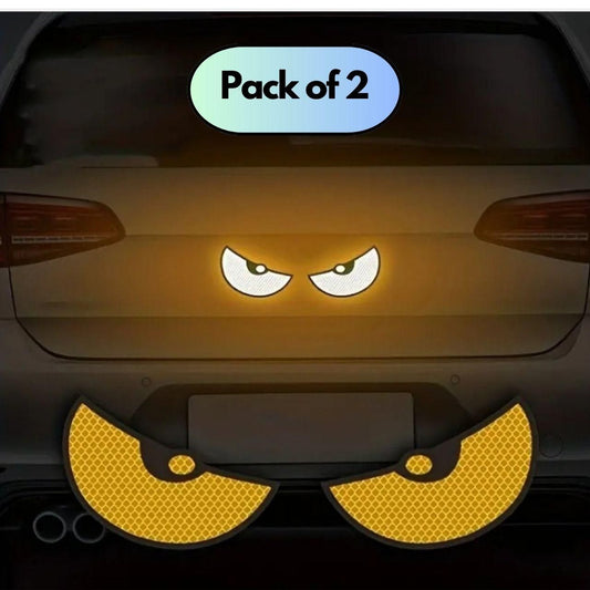 4 Pieces Monster Eyes Car Reflective Stickers Pack of 2 - NovaMart