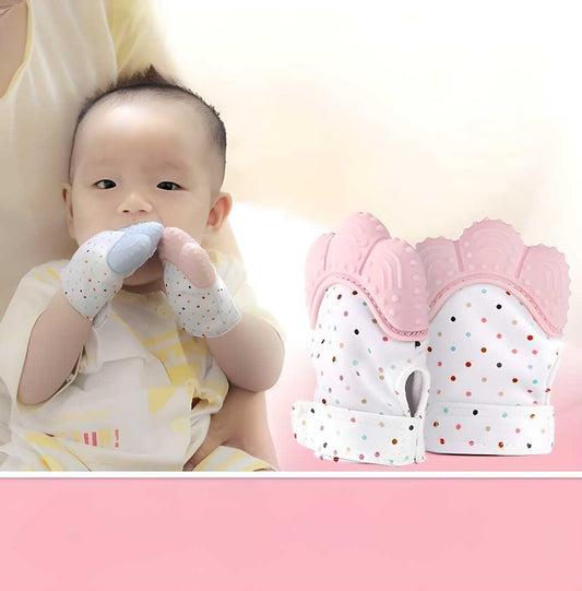 Silicone Self Soothing Teether Gloves Toy for Babies - NovaMart