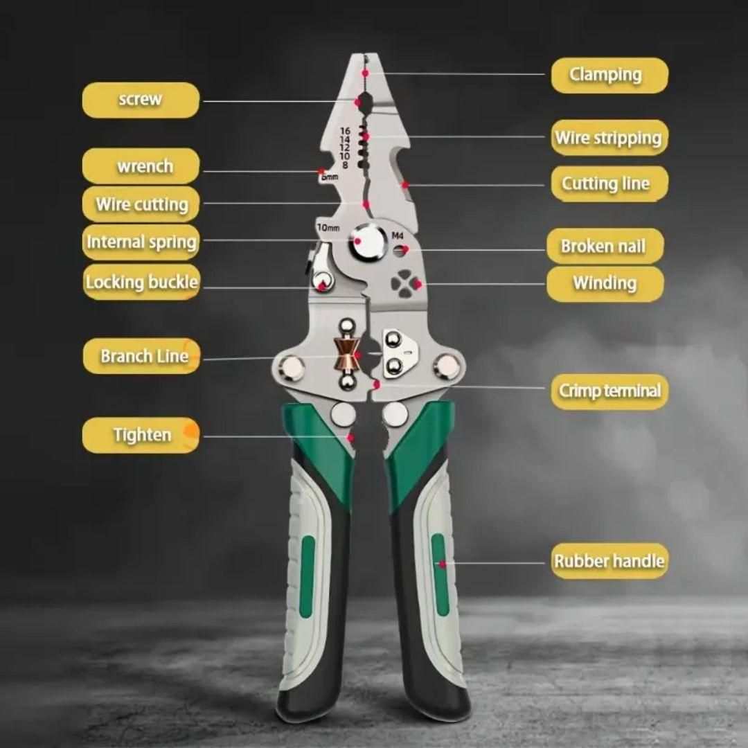 Foldable Multi-Tool Pliers for Electricians (Pack of 1) - NovaMart