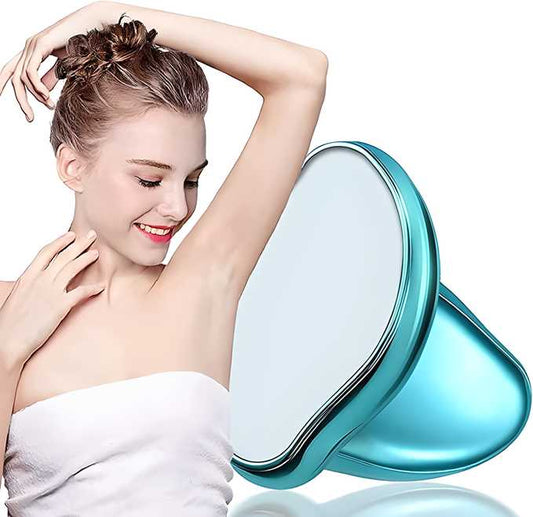 FLETIX Crystal Hair Eraser Stone, Painless Magic Crystal Hair Remover for Women Men, Hair Removal Eraser Exfoliator Tool for Arms Legs Back Bikini Body Any Part (Multicolor) - NovaMart